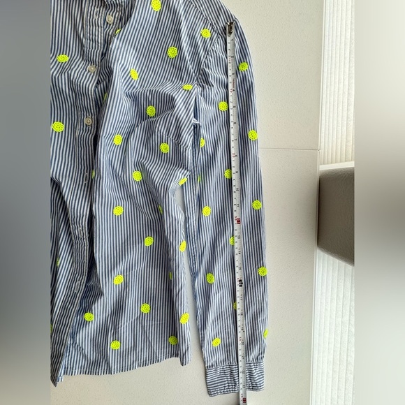 Like New Boden The Classic Striped Shirt with Neon Size 6 - Picture 8 of 8